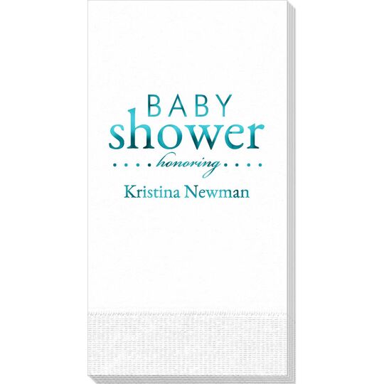 Baby Shower Honoring Guest Towels
